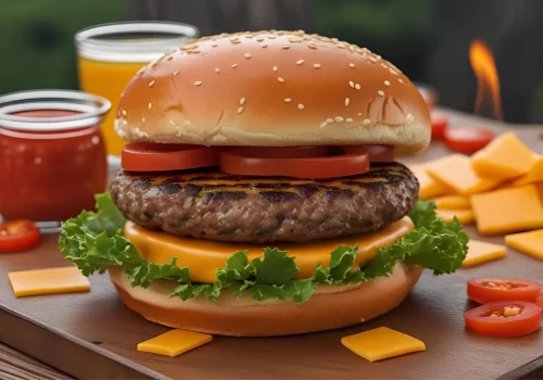 Cheddar Style Burger