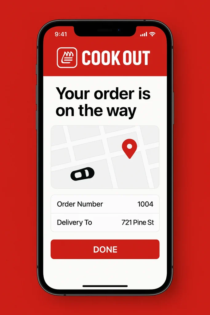 Cookout Delivery app
