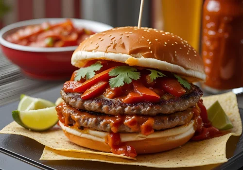 Nacho Chili Style Burger