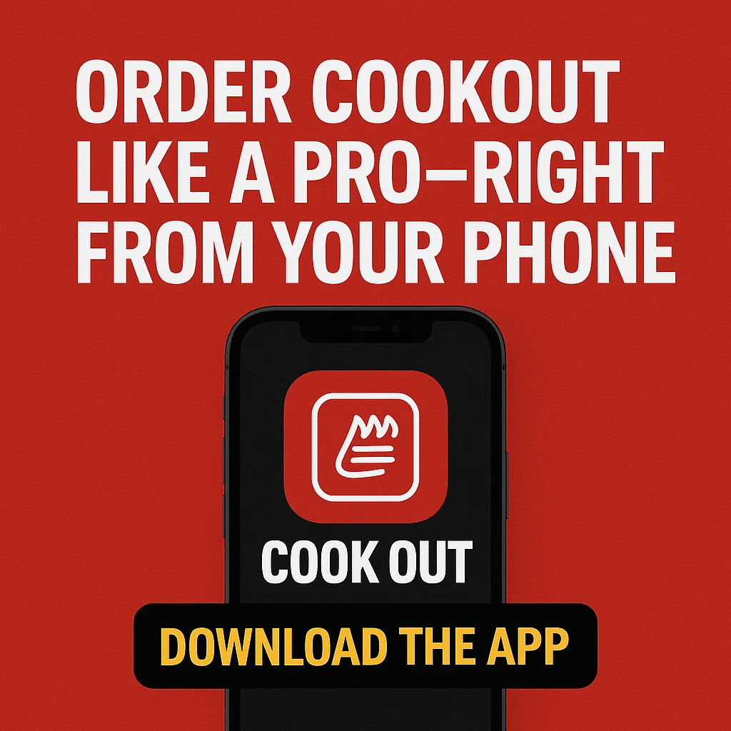 Oder from cookout mobile app