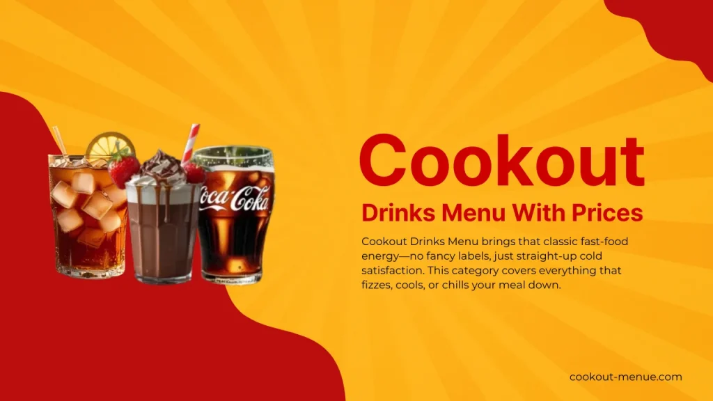 Cookout Drinks Menu