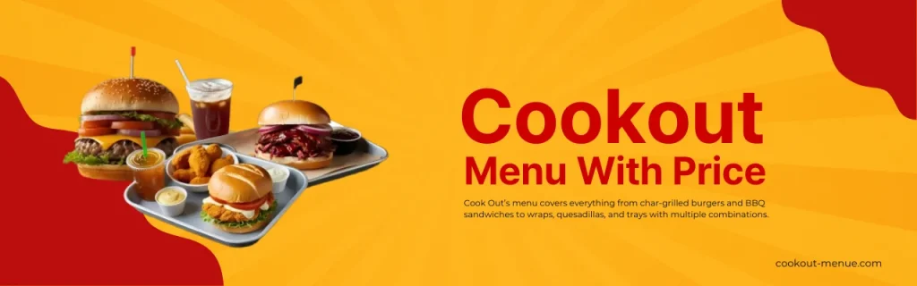Cookout Menu With prices and calories